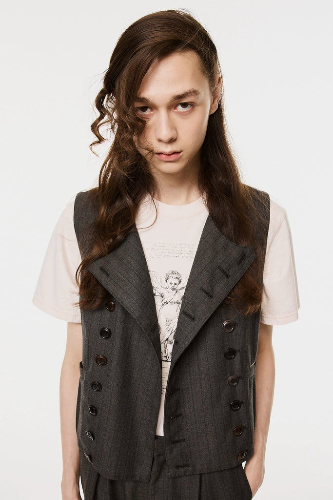 FARMER'S VEST - CHARCOAL BLACK / M26H9VT001-MASU Official Online Store
