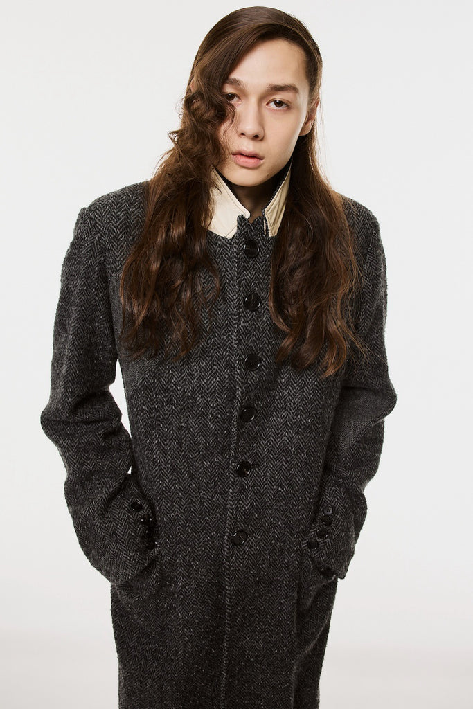 LUCKY CLOVER CHESTERFIELD COAT - BLACK / M26H9CT002-MASU Official Online Store