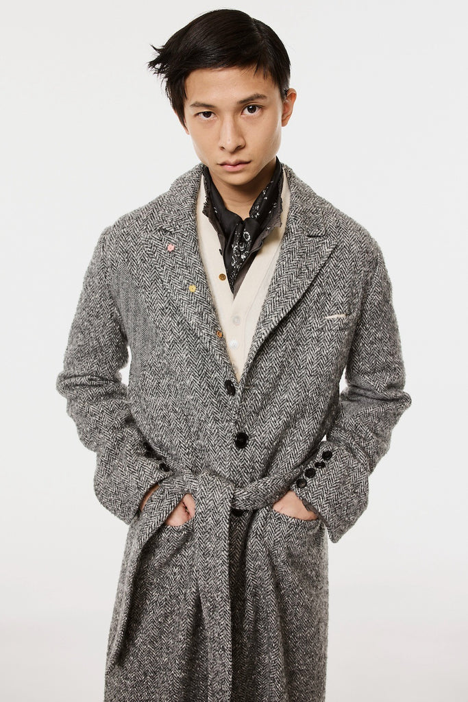 LUCKY CLOVER CHESTERFIELD COAT - GRAY / M26H9CT002-MASU Official Online Store