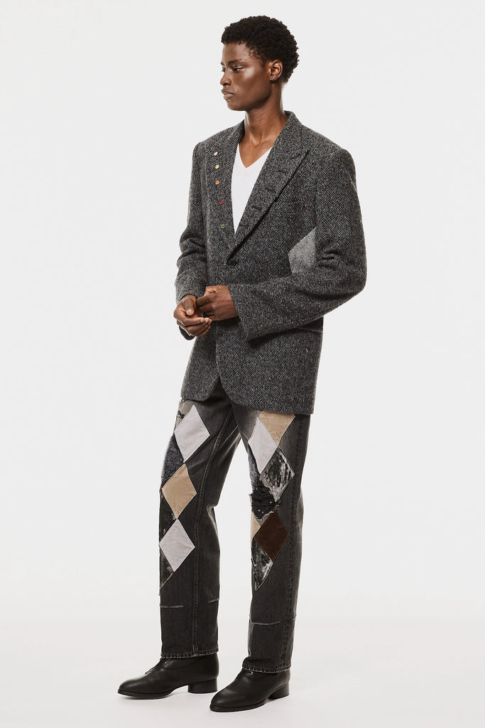 LUCKY CLOVER TAILORED JACKET - BLACK / M26H9JK003-MASU Official Online Store