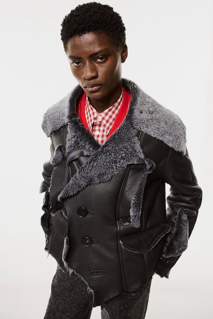NATIVE PRINCE MOUTON JACKET - BLACK / M26H9BL007-MASU Official Online Store