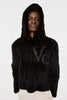 RABBIT FUR HOODIE - BLACK / M26H9KN004-MASU Official Online Store