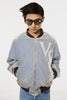 VC VELVET PUFFER BOMBER JACKET - DUSTY BLUE / M26H9BL004-MASU Official Online Store