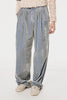 VELVET ACCORDION WIDE TROUSERS - DUSTY BLUE / M26H9PL010-MASU Official Online Store