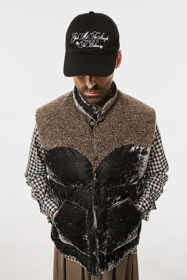 VELVET MOUNTAIN DOWN VEST - DUSTY BLACK / M26H9VT003-MASU Official Online Store