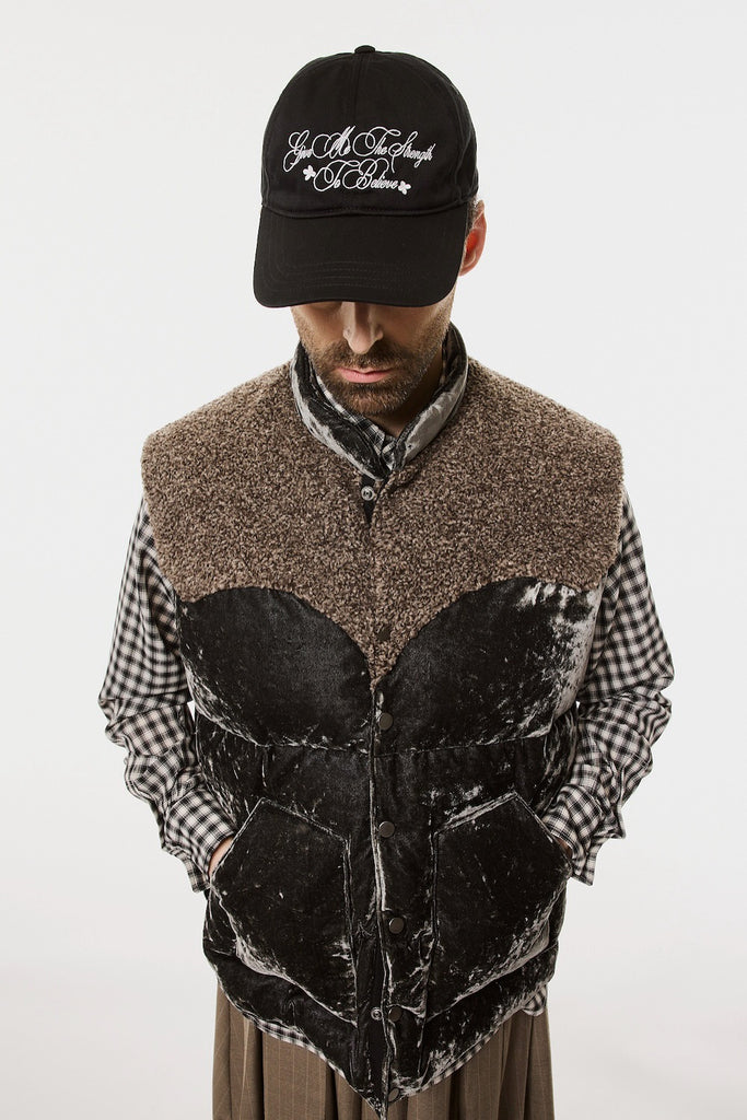 VELVET MOUNTAIN DOWN VEST - DUSTY BLACK / M26H9VT003-MASU Official Online Store