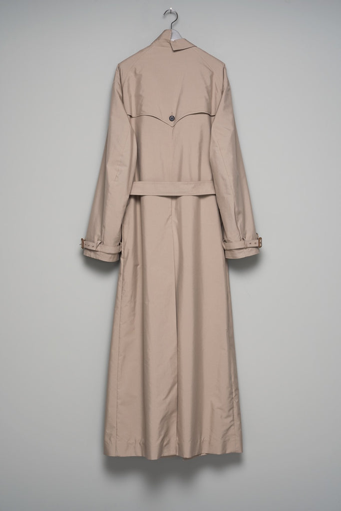 WRAP COLLAR TRENCH COAT - SAND OLIVE / M26U6CT001-MASU Official Online Store