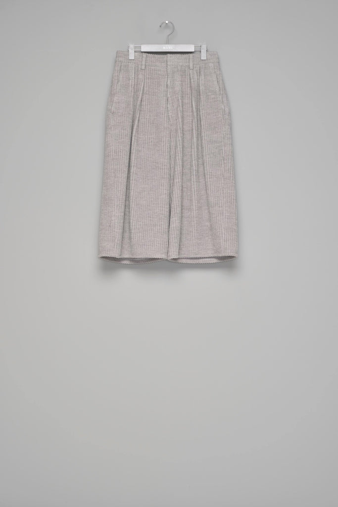 CORDUROY TWO TUCK SHORTS - HEATHER GRAY / M26H9PS001-MASU Official Online Store