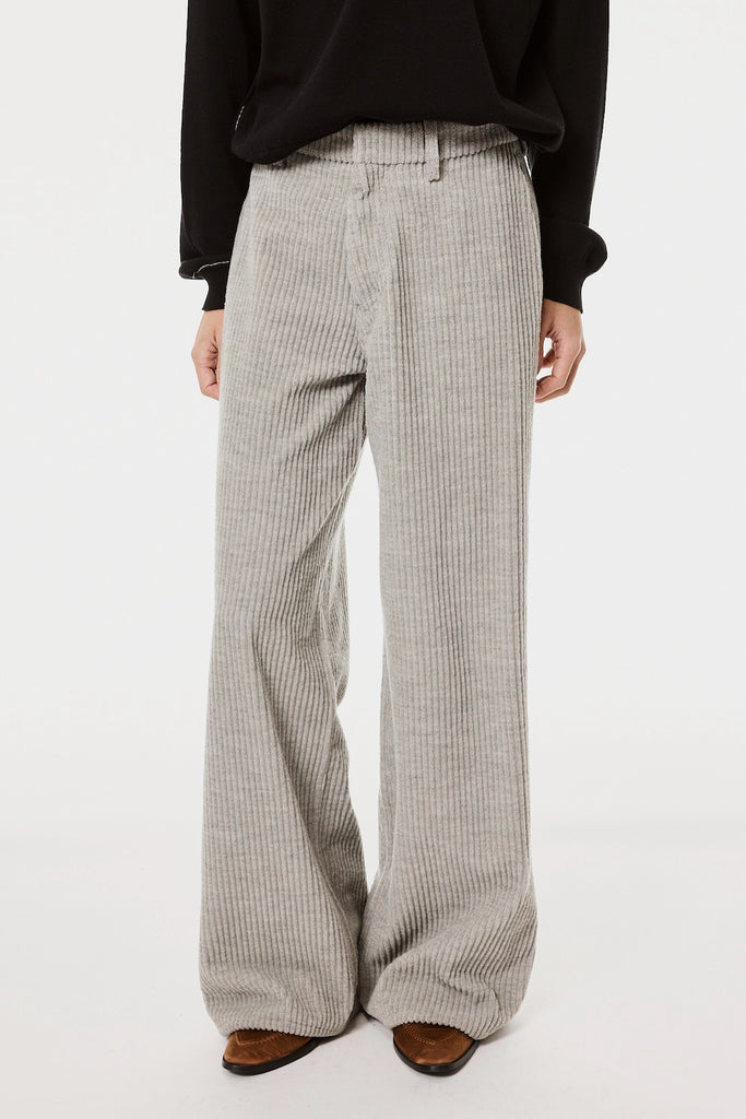 CORDUROY WIDE TROUSERS - HEATHER GRAY / M26H9PL009-MASU Official Online Store
