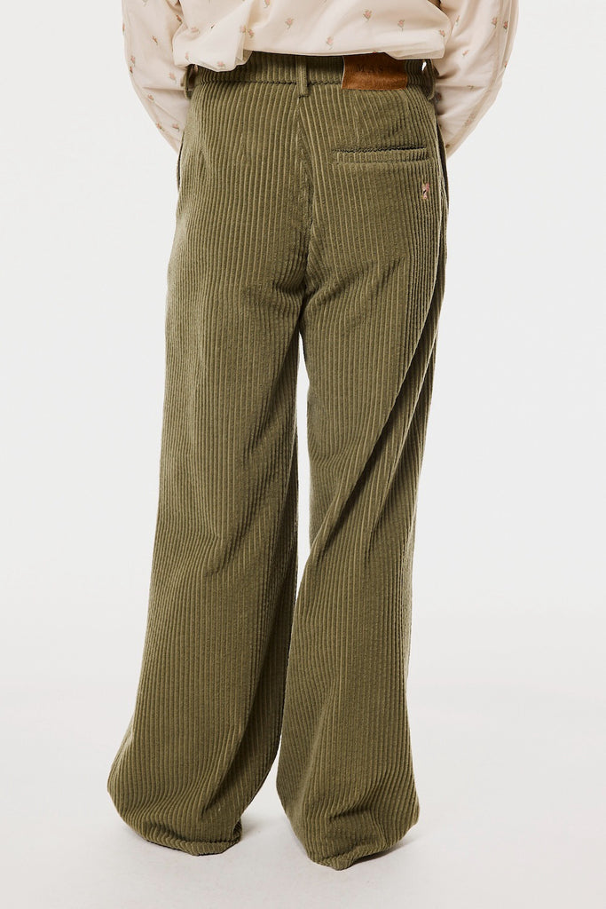 CORDUROY WIDE TROUSERS - MOSS GREEN / M26H9PL009-MASU Official Online Store