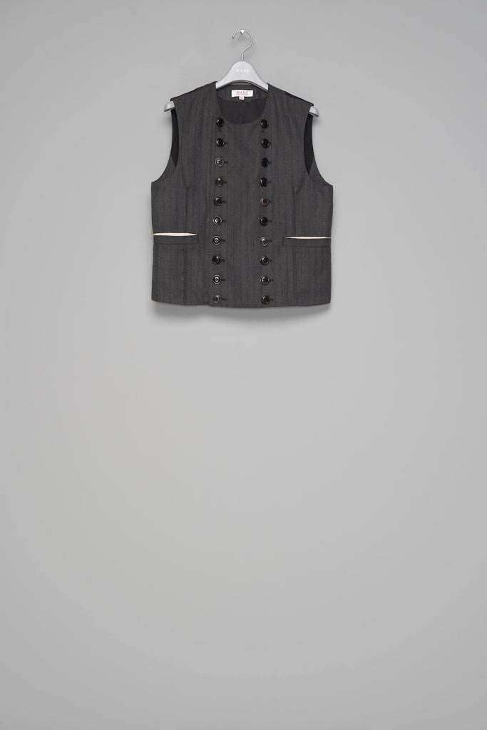FARMER'S VEST - CHARCOAL BLACK / M26H9VT001-MASU Official Online Store