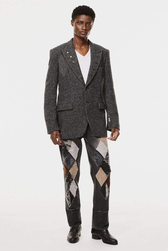 LUCKY CLOVER TAILORED JACKET - BLACK / M26H9JK003-MASU Official Online Store
