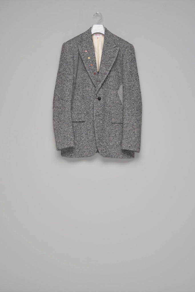 LUCKY CLOVER TAILORED JACKET - GRAY / M26H9JK003-MASU Official Online Store