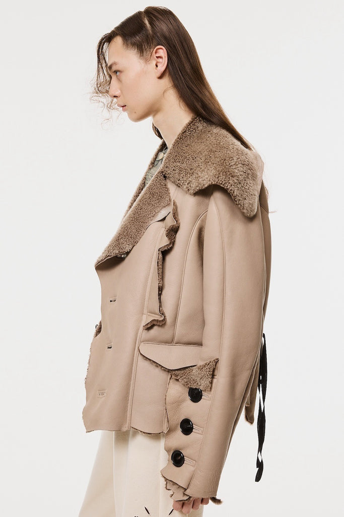 NATIVE PRINCE MOUTON JACKET - MOCHA / M26H9BL007-MASU Official Online Store