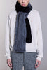 RABBIT FUR SCARF - BLACK X GRAY / M26H9OJ004-MASU Official Online Store