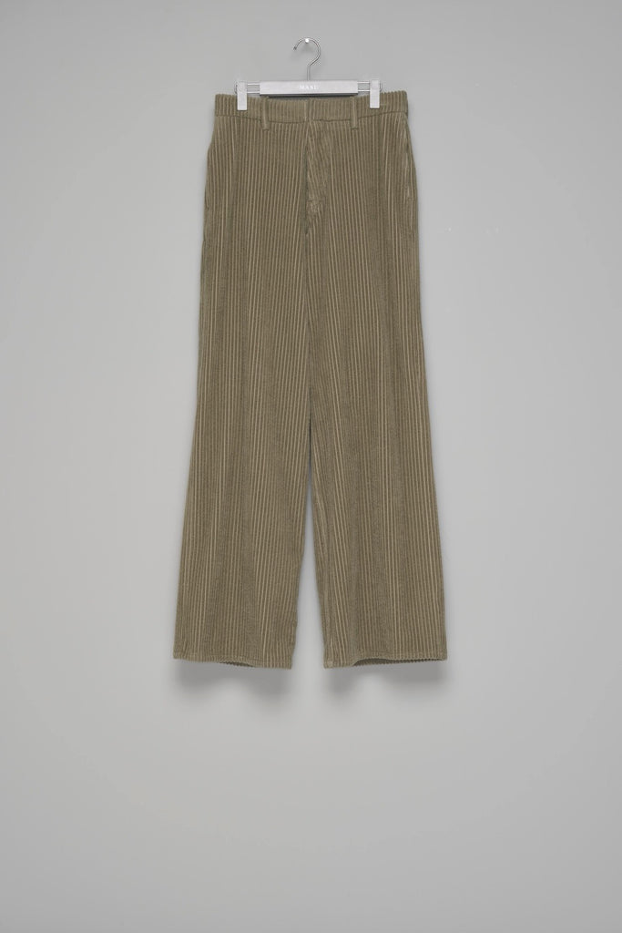 CORDUROY WIDE TROUSERS - MOSS GREEN / M26H9PL009-MASU Official Online Store