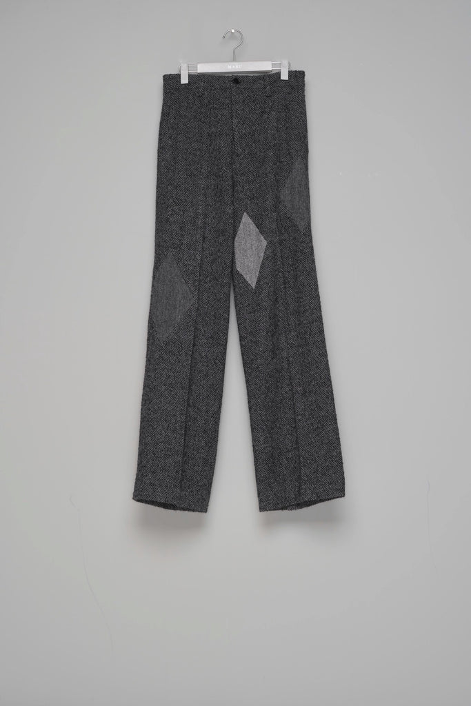 DIAMOND CLOTH WIDE TROUSERS - BLACK / M26H9PL006-MASU Official Online Store
