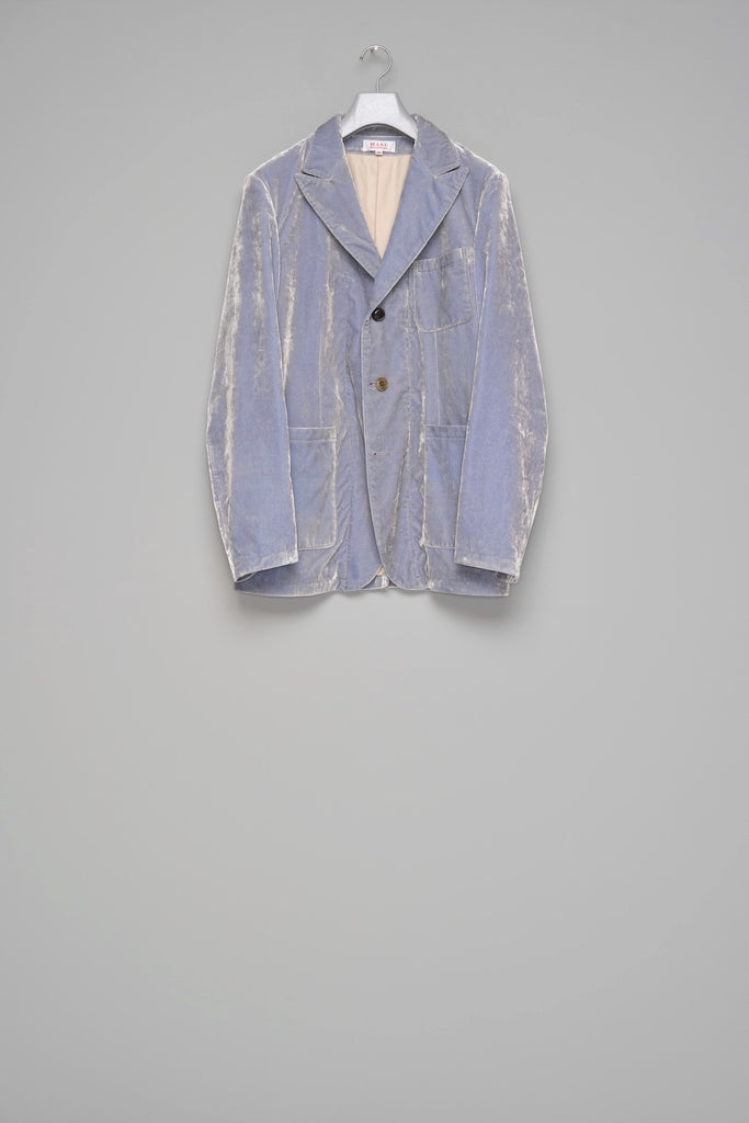 FARMER'S VELVET TAILORED JACKET - DUSTY BLUE / M26H9JK002-MASU Official Online Store