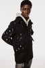 HEART HOLE PEA COAT - BLACK / M26H9CT001-MASU Official Online Store