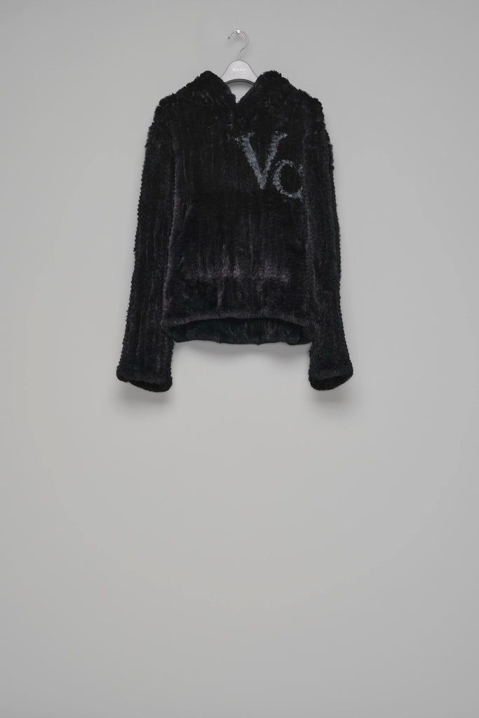 RABBIT FUR HOODIE - BLACK / M26H9KN004-MASU Official Online Store