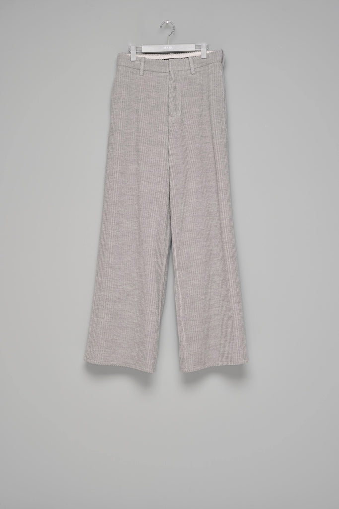 CORDUROY WIDE TROUSERS - HEATHER GRAY / M26H9PL009-MASU Official Online Store