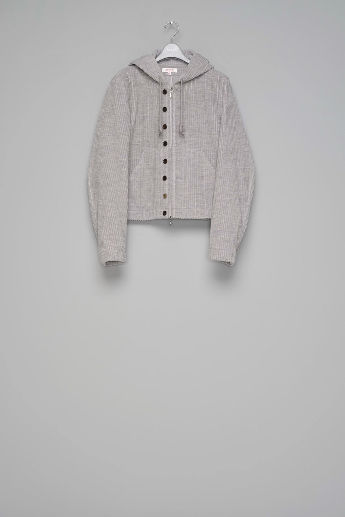 CORDUROY WORKER'S HOODED JACKET - HEATHER GRAY / M26H9BL006-MASU Official Online Store