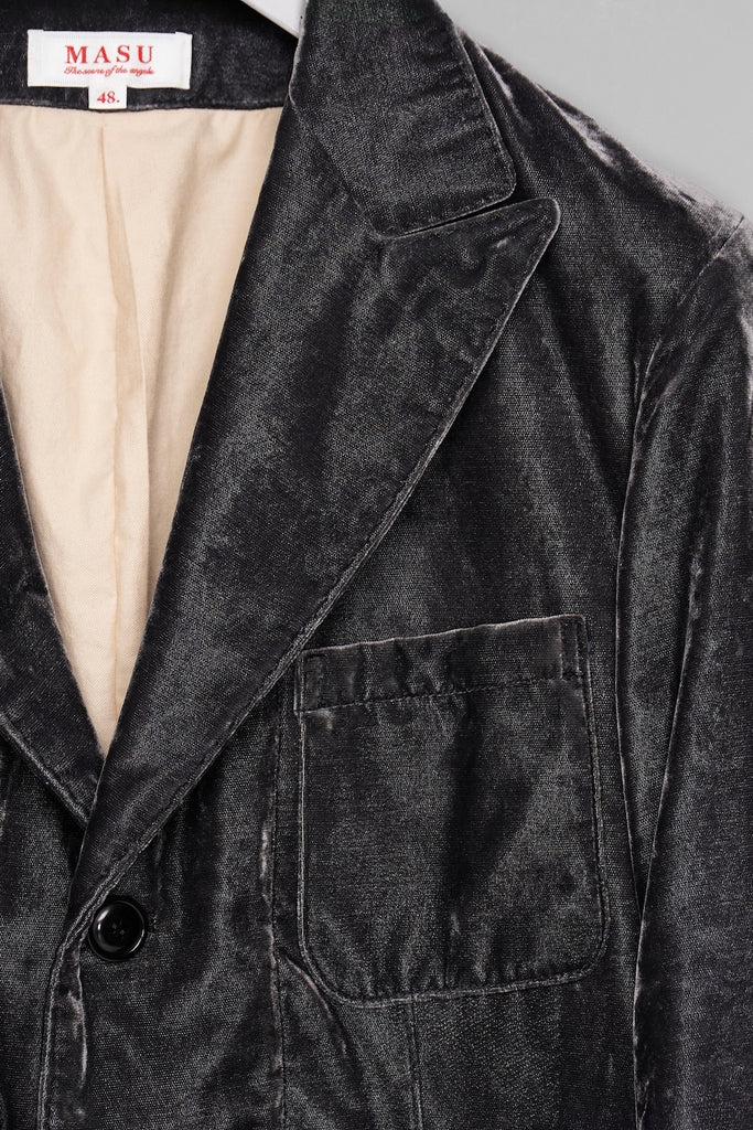 FARMER'S VELVET TAILORED JACKET - DUSTY BLACK / M26H9JK002-MASU Official Online Store