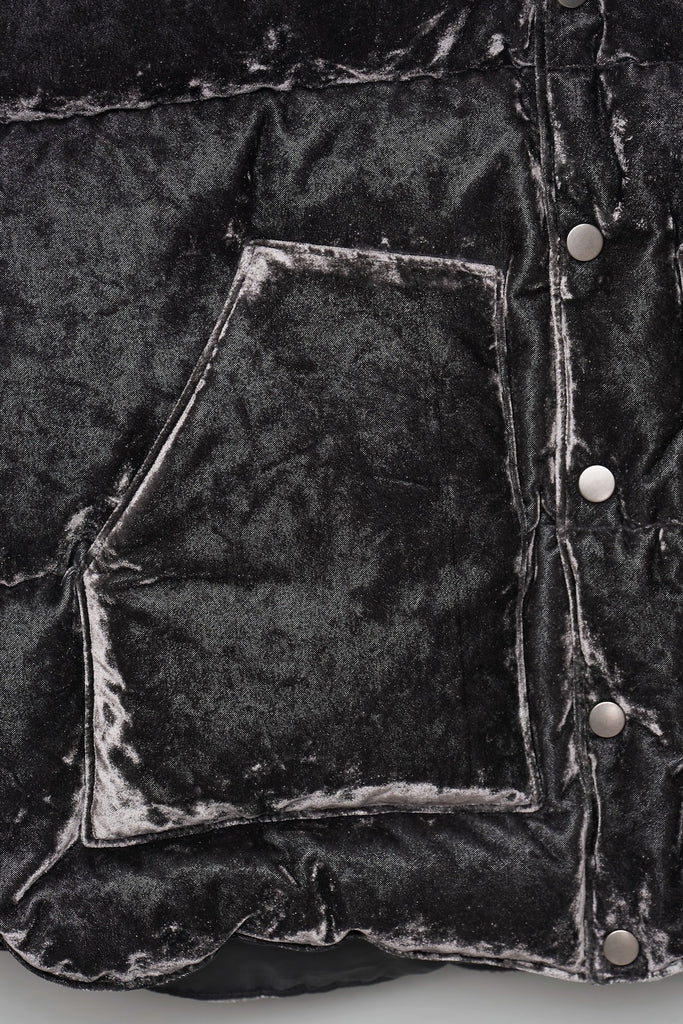VELVET MOUNTAIN DOWN VEST - DUSTY BLACK / M26H9VT003-MASU Official Online Store