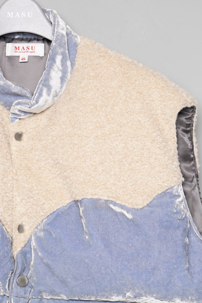VELVET MOUNTAIN DOWN VEST - DUSTY BLUE / M26H9VT003-MASU Official Online Store