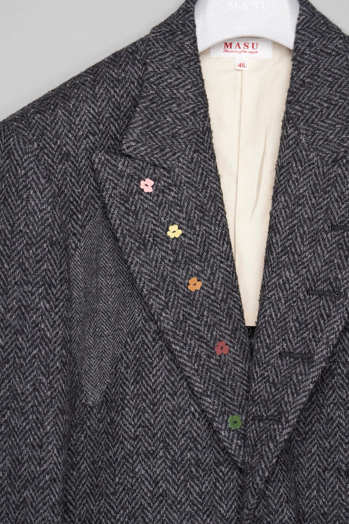 LUCKY CLOVER TAILORED JACKET - BLACK / M26H9JK003-MASU Official Online Store