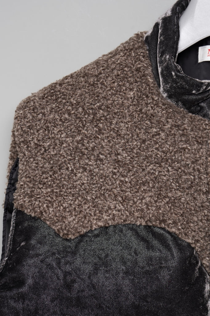 VELVET MOUNTAIN DOWN VEST - DUSTY BLACK / M26H9VT003-MASU Official Online Store