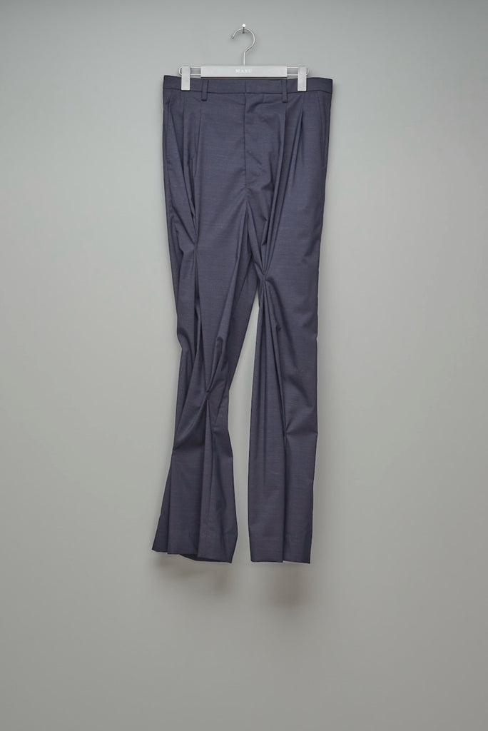 WARP TROUSERS - NAVY / M25K6PT017-MASU Official Online Store