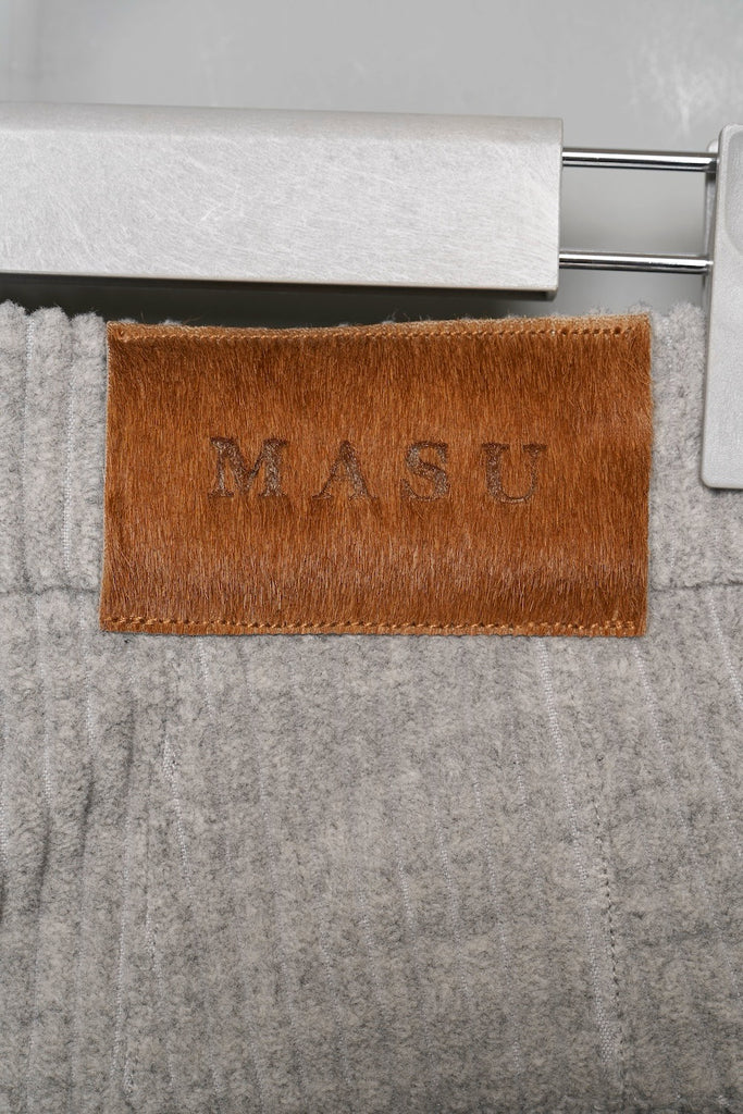 CORDUROY WIDE TROUSERS - HEATHER GRAY / M26H9PL009-MASU Official Online Store