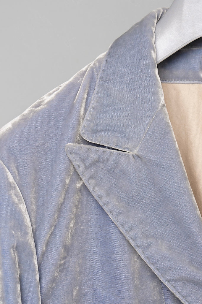 FARMER'S VELVET TAILORED JACKET - DUSTY BLUE / M26H9JK002-MASU Official Online Store