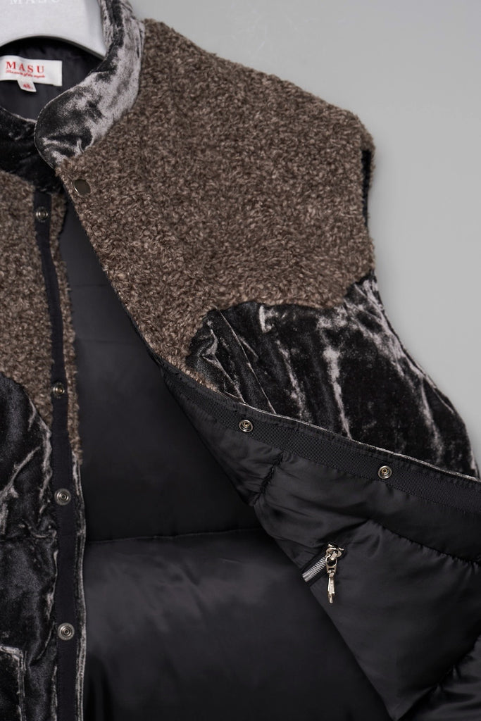 VELVET MOUNTAIN DOWN VEST - DUSTY BLACK / M26H9VT003-MASU Official Online Store