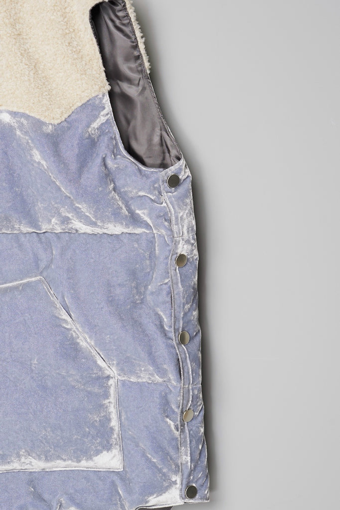 VELVET MOUNTAIN DOWN VEST - DUSTY BLUE / M26H9VT003-MASU Official Online Store