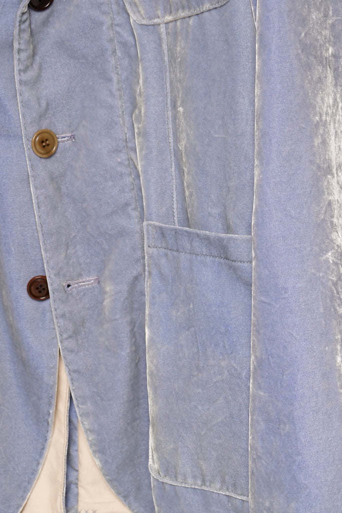 FARMER'S VELVET TAILORED JACKET - DUSTY BLUE / M26H9JK002-MASU Official Online Store