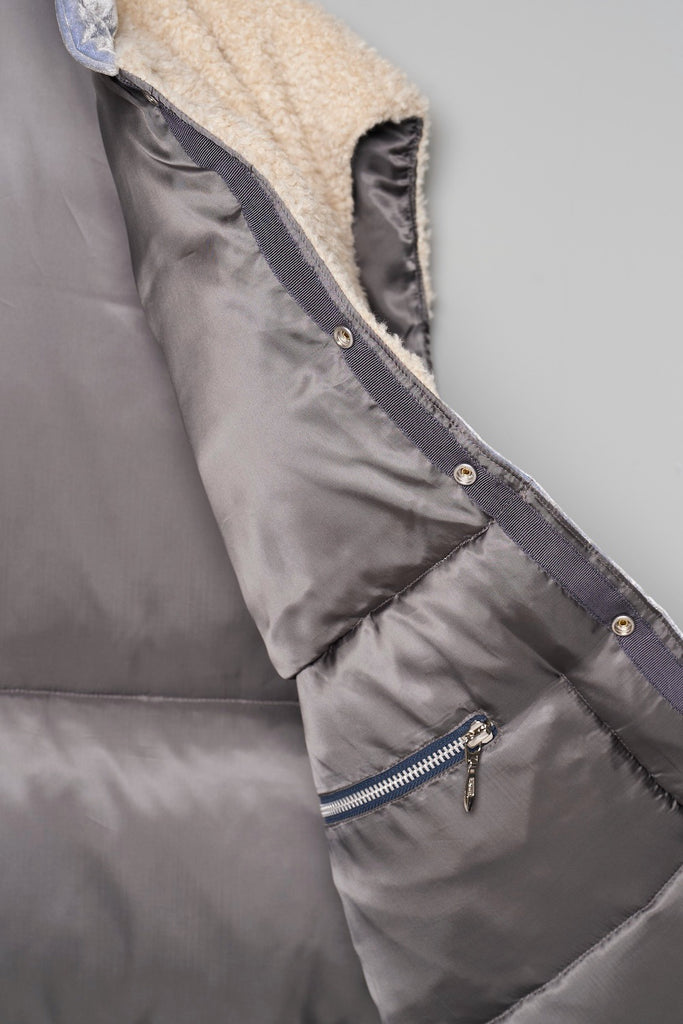 VELVET MOUNTAIN DOWN VEST - DUSTY BLUE / M26H9VT003-MASU Official Online Store